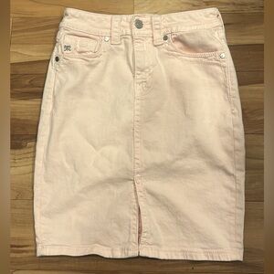 Miss Me Light Pink High-Rise Skirt